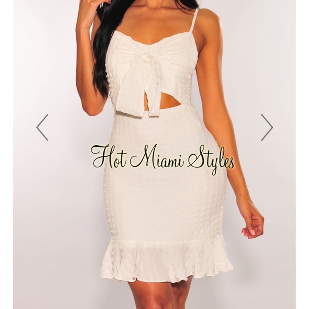 Hot Miami Styles White Dress